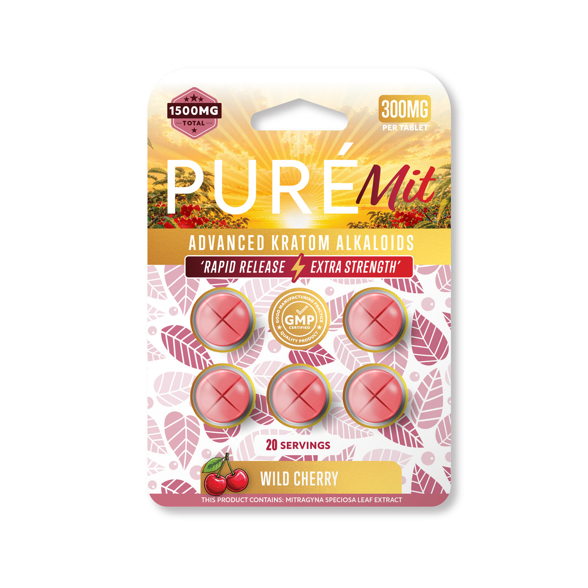 PureMIT 16mm 300mg Tablets – Wild Cherry