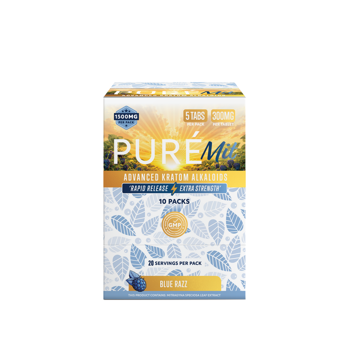PureMIT 16mm 300mg Tablets – Blue Razz