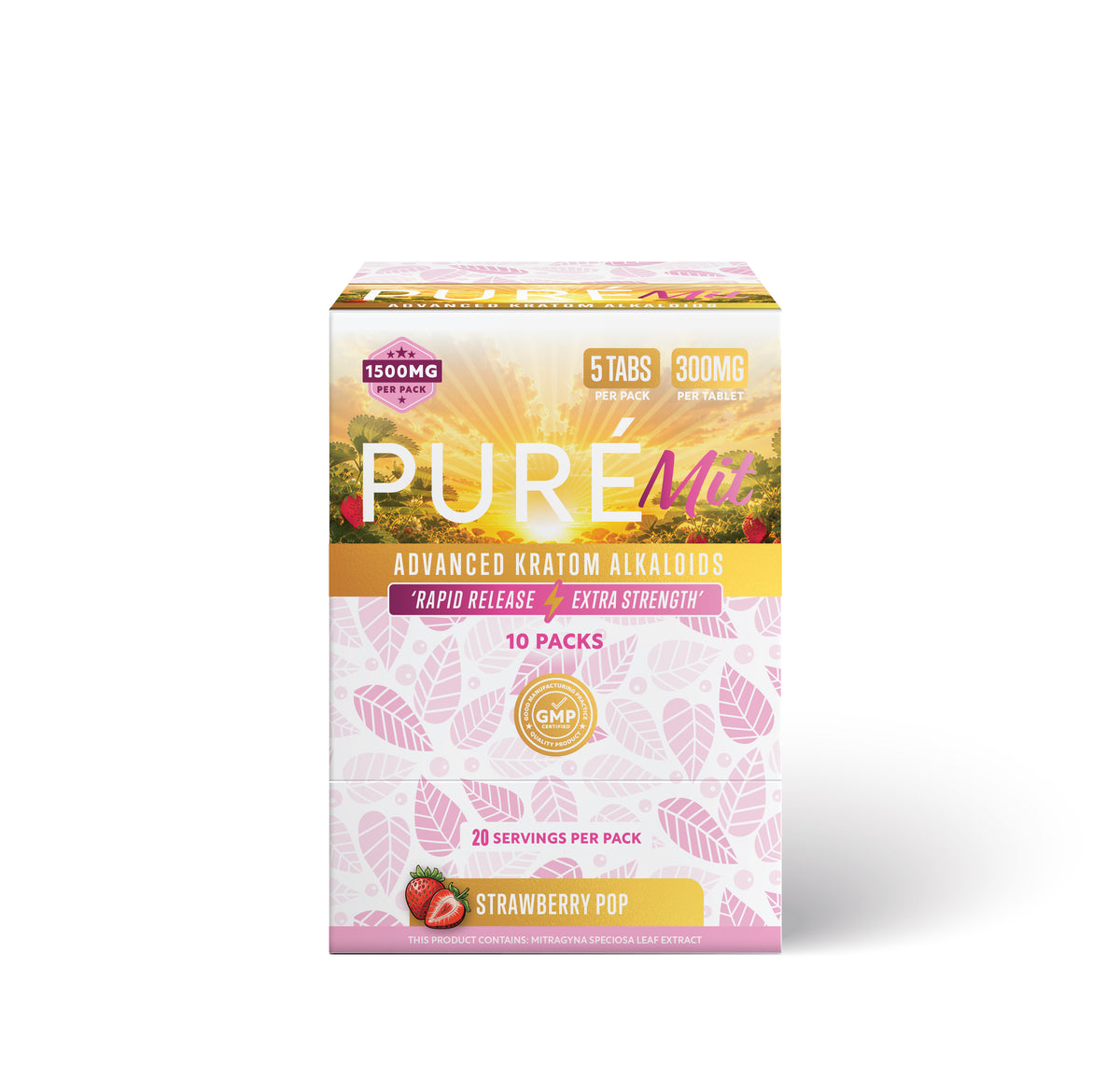 PureMIT 16mm 300mg Tablets – Strawberry Pop